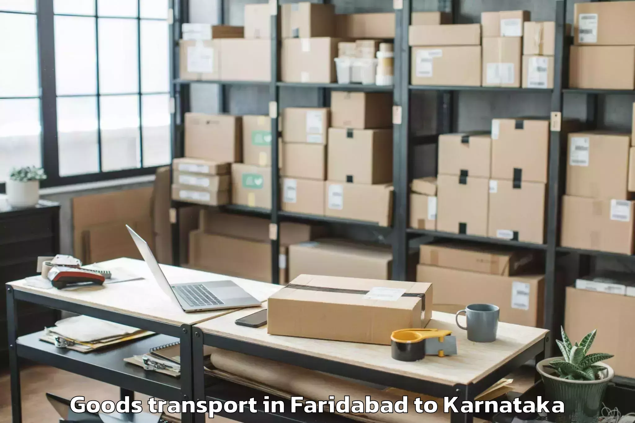 Book Your Faridabad to Blde University Bijapur Goods Transport Today